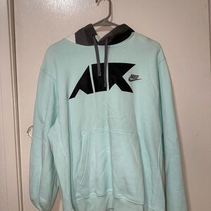 Nike Air Hoodie /Mens Medium /Swoosh Logo Block Hood Sweatshirt